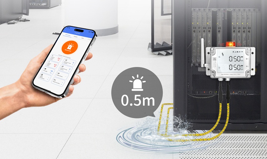 Thiết bị phát hiện rò rỉ nước Ubibot có thể phát hiện chính xác vị trí xẩy ra rò rỉ lên tới 0.5m