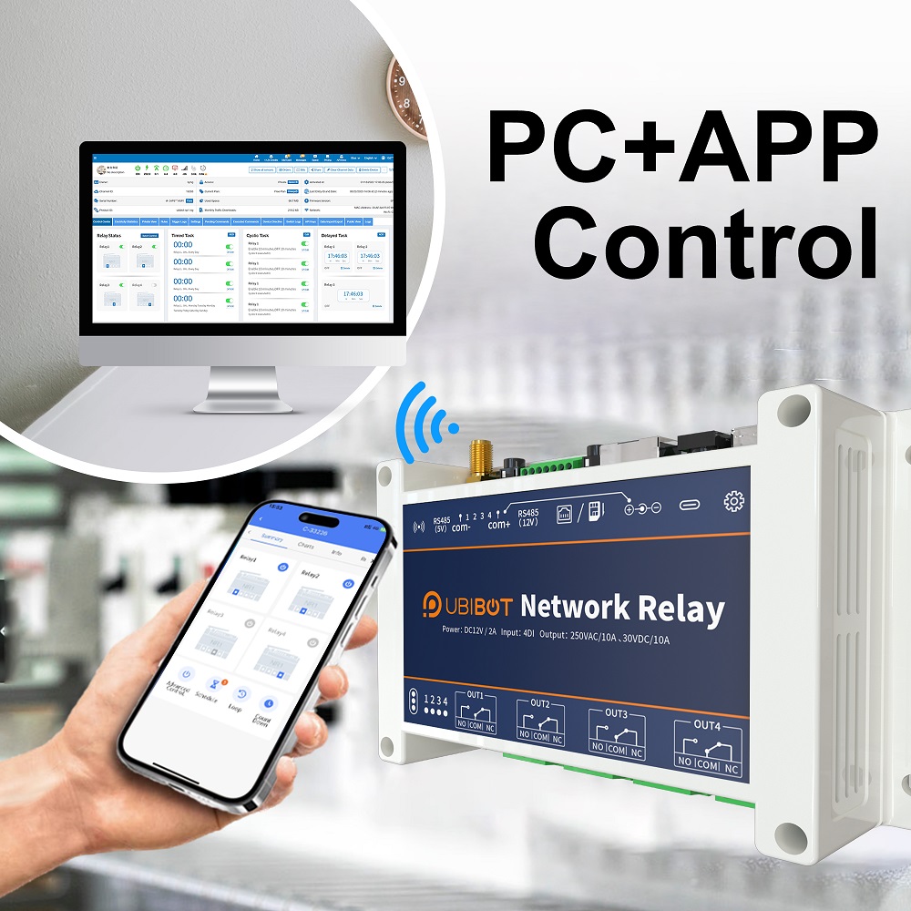 Giám sát và điều khiển thiết bị từ xa qua App hoặc máy tính