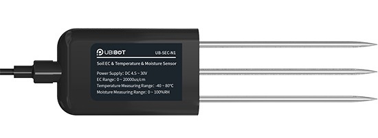 Cảm biến đo độ dẫn điện, nhiệt độ và độ ẩm của đất