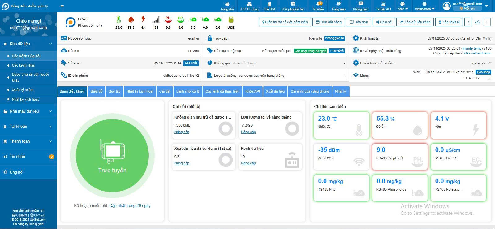 Giám sát từ xa 24/7