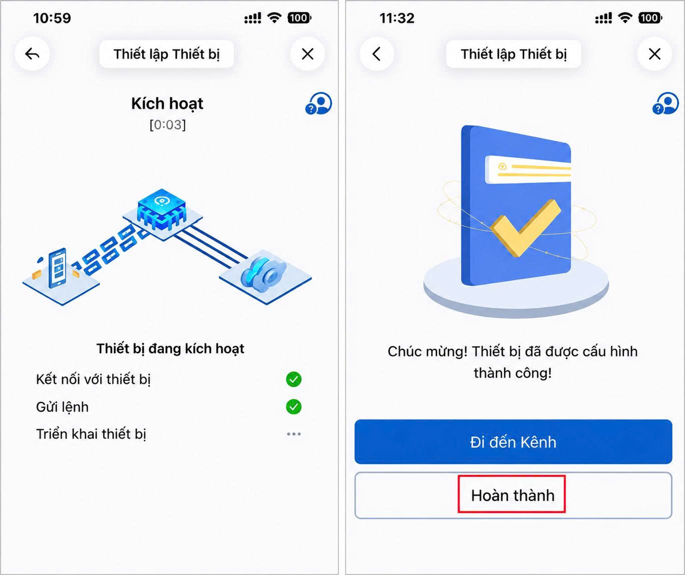 Kết nối thiết bị